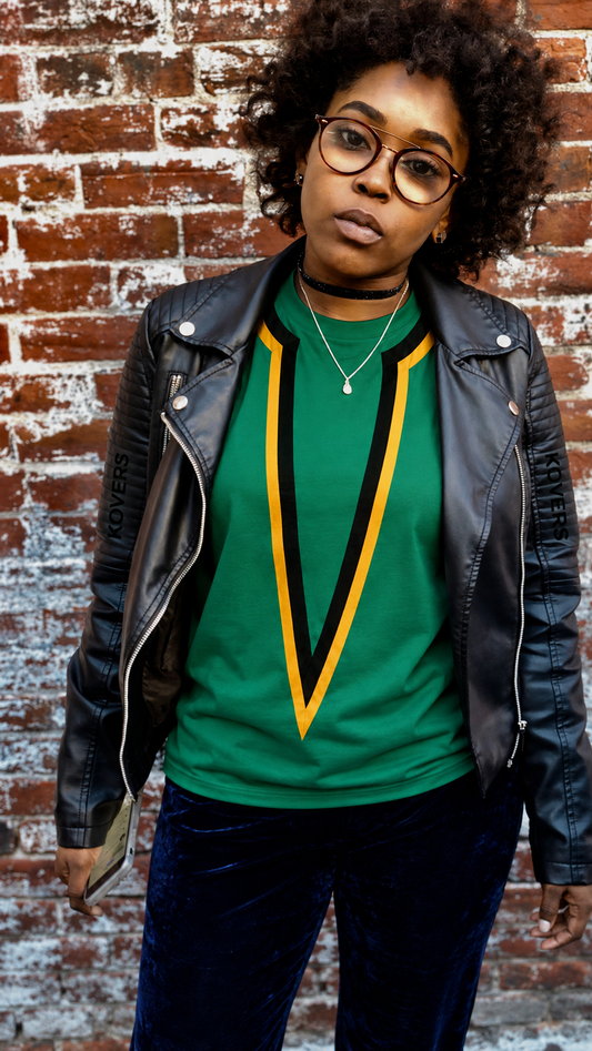 Kovers MoBay - Green Black and Gold T-shirt
