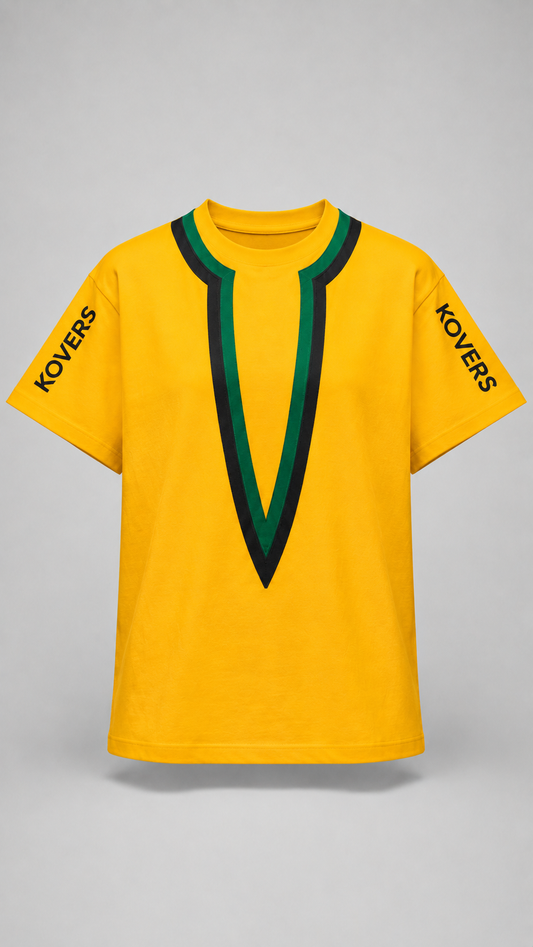 Kovers Spanish Town - Gold, Green, and Black T-shirt