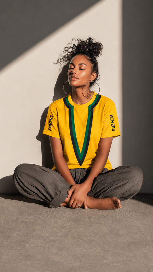 Kovers Spanish Town - Gold, Green, and Black T-shirt